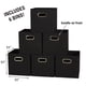 thumbnail image 2 of Set de 6 cubos plegables para almacenamiento Household Essentials 80-1, color negro, 2 of 7