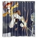 thumbnail image 1 of Cortina de ducha de baño Black Bullet Aihara Enju con ganchos, tamaño 66 x 72 pulgadas, 1 of 3