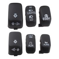 Magideal - Carcasa Del Interruptor De Control Manual De 6 Piezas, Piezas De Repuesto, Fácil Instalación, Cubierta Del Interruptor De Control Del Manillar, Apto Negro