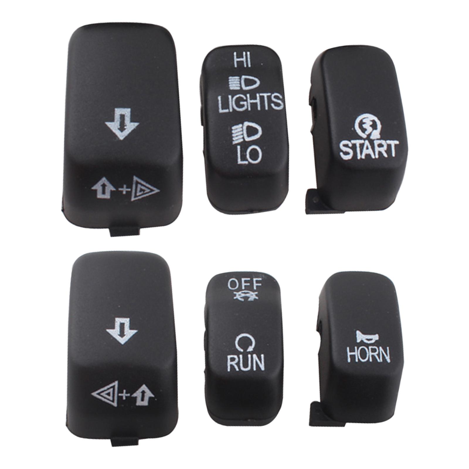 Magideal - Carcasa Del Interruptor De Control Manual De 6 Piezas, Piezas De Repuesto, Fácil Instalación, Cubierta Del Interruptor De Control Del Manillar, Apto Negro