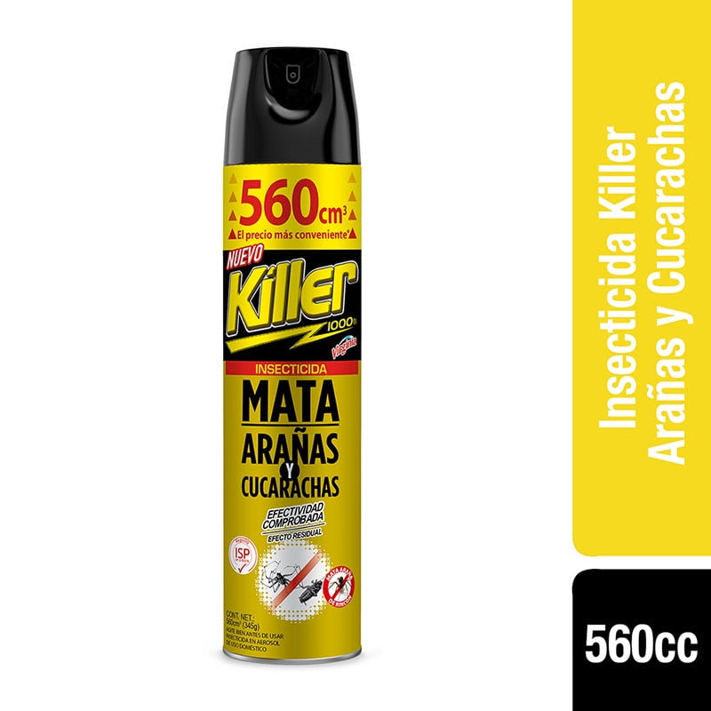Insecticida Aerosol Mata Arañas Y Cucarachas 560 ml Killer