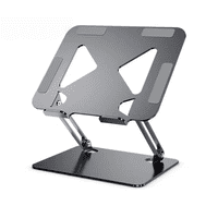 Bienok - Soporte Laptop Ajustable De Aluminio Ergonómico Plegable Gris Oscuro