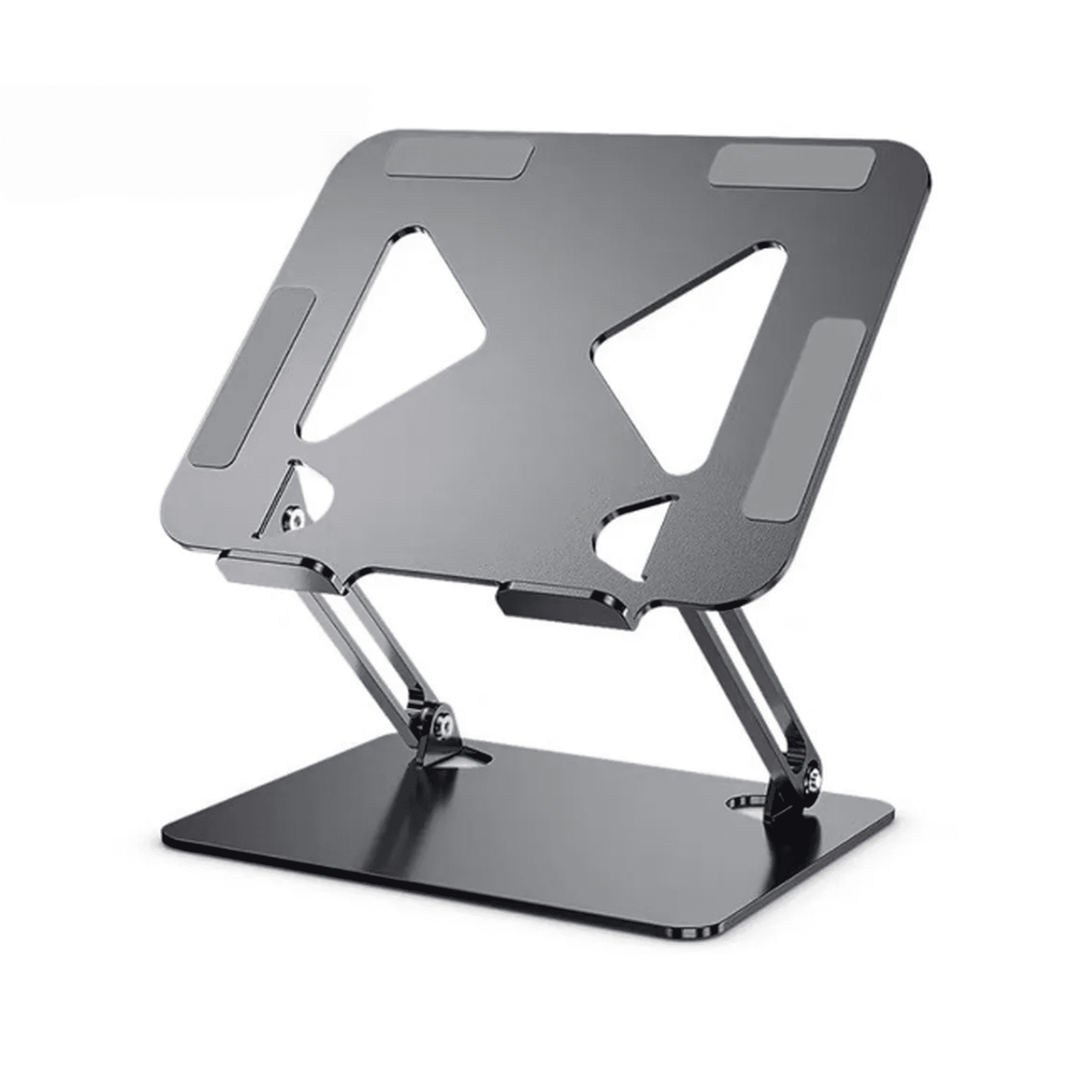 Bienok - Soporte Laptop Ajustable De Aluminio Ergonómico Plegable Gris Oscuro