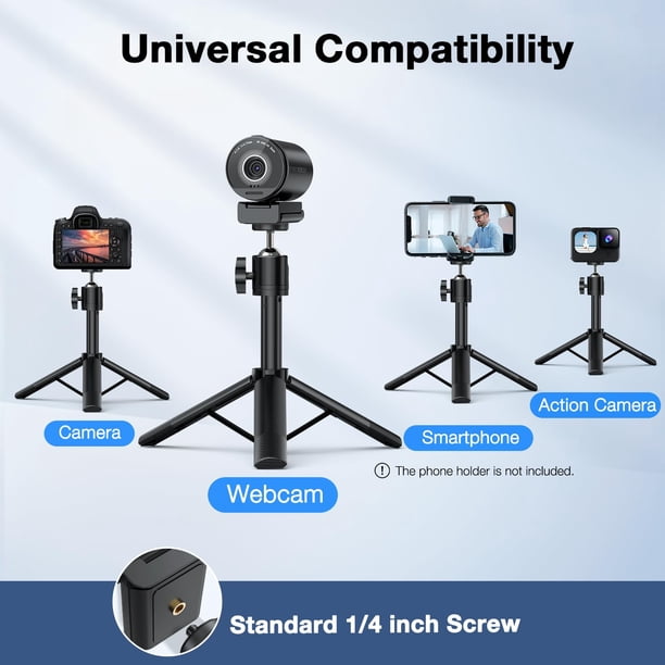 Cámara web EMEET SmartCam S800-4K con trípode para streaming | Lider