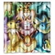 thumbnail image 1 of Cortina de ducha de Pokémon Pocket Monster Eevee con ganchos, tamaño 66 x 72 pulgadas, 1 of 3