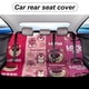 thumbnail image 5 of Oso de Fresa Lotso-theme Car Rear Seat Covers Back Elastic Flexible Car Seat Covers Decorative Fits Most Cars 120x59x76cm, 5 of 6