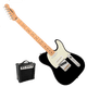 thumbnail image 1 of Guitarra Eléctrica Richards Negra + Amplificador 10w, 1 of 5