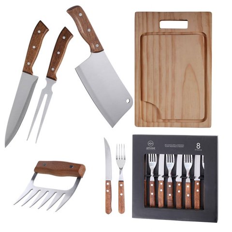 Set Parrilla 13 Piezas Acero Inoxidable Arthome Par24