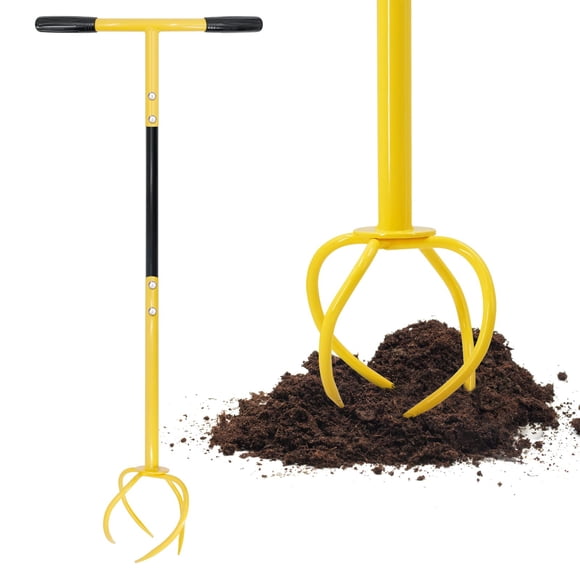 Cultivador Manual Giratorio De Acero Para Jardín 94 Cm