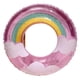 thumbnail image 1 of Flotador Inflable Redondo 70cm Rosado Arcoiris Infantil, 1 of 6