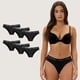 thumbnail image 1 of Pack de 6 Calzones Bikini Algodón Mujer, 1 of 4