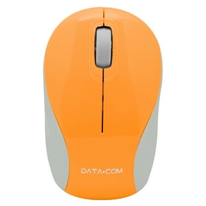 Mini Mouse Inalámbrico 3D Naranjo Datacom