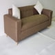 thumbnail image 3 of Sofa Tres Cuerpos Marron Lino Mas Cojines, 3 of 3