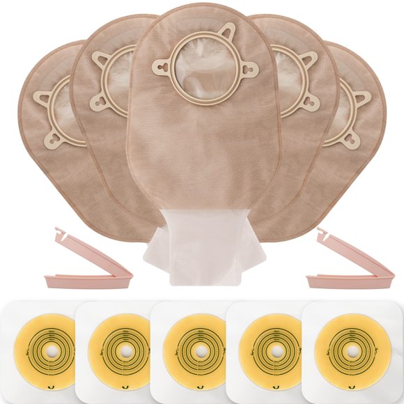 Bolsas de colostomía VLOOKUP Bolsas drenables de dos piezas, 35 unidades