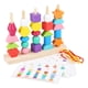 thumbnail image 2 of Cinco Juegos De Juguetes Con Cuentas, Juguete Sensorial De Madera Para Niños En Edad Preescolar, Niños Pequeños, 2 of 5
