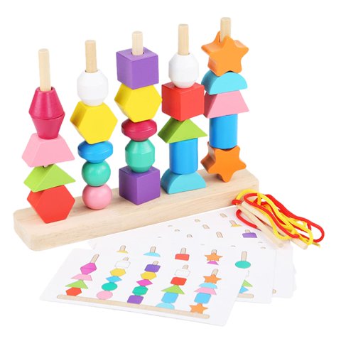 Magideal - Juguetes Con Cuentas, Iluminación Colorida, Juguetes Sensoriales, Juguete