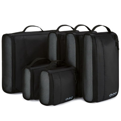 Bagsmart Organizadores De Equipaje Rígidos 6 Piezas Negro