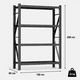 thumbnail image 2 of Mini Rack Black 150x60cm (200 kg por Nivel), 2 of 3