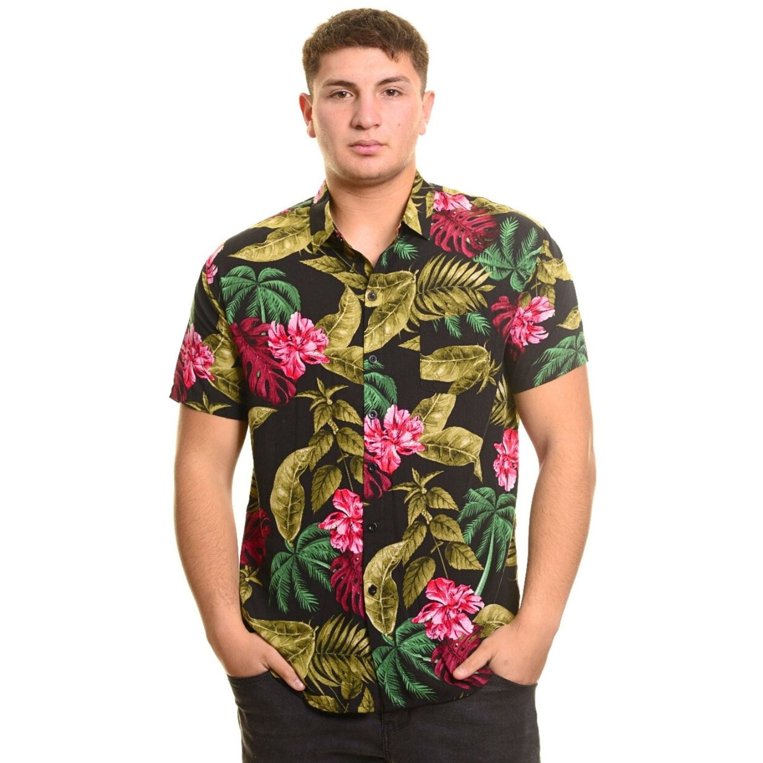 Likeshop - Camisa Guayabera Manga Corta Fashion Hombre Diseño Botones 090