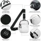 thumbnail image 3 of Mini Bolso En El Pecho, Bolsillo Doble Para Hombres Y Mujeres, Cintura Impermeable, Adecuado Para Deportes Al Aire Libre, Carreras Y Viajes, 3 of 6