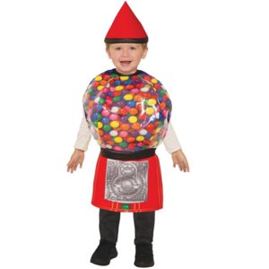 Carnaval - Disfraz Niño Maquina De Chicle 2 A 3 Años Rojo