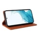 thumbnail image 3 of Funda Billetera de Cuero para Samsung Galaxy S22 con Tarjetero y Soporte - Tapa Magnética Marrón, 3 of 6
