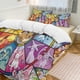 thumbnail image 3 of Comforter Set Queen Size Pokmon - Eevee's Stained Glass Set with 2 Pillowcases for All SeasonsBedding Set 3pcs for Kids Boys Girls Bedroom Decor Bed Sheets, 3 of 5