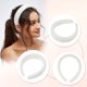 thumbnail image 3 of Bargains Únicos Diadema Esponjosa y Peluda Color Sólido Banda para el Cabello Diadema de Peluche Aro para el Cabello Suave y Peludo Accesorio de Moda Blanco, 3 of 7