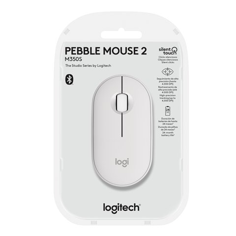 Mouse Logitech Pebble 2 M350S Blanco