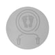 thumbnail image 4 of Estera De Ejercicio De Fitness Estera Redonda Para Interiores Y Exteriores Estera Acolchada De Entrenamiento Antideslizante Gris, 4 of 5