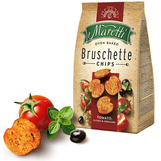 Tostadas Tomate Aceitunas y Orégano Bruschette Maretti 140g