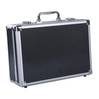 Magideal - Caja De Almacenamiento De Aluminio, Caja De Almacenamiento De Herramientas, Protector De Equipo, Contenedor De Equipo Portátil, Bolsa De Transporte Pa Negro