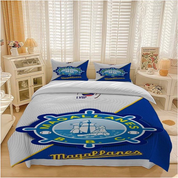Magellan Baseball Team Logo Themed Bedding Set Duvet Cover and Pillowcase Set