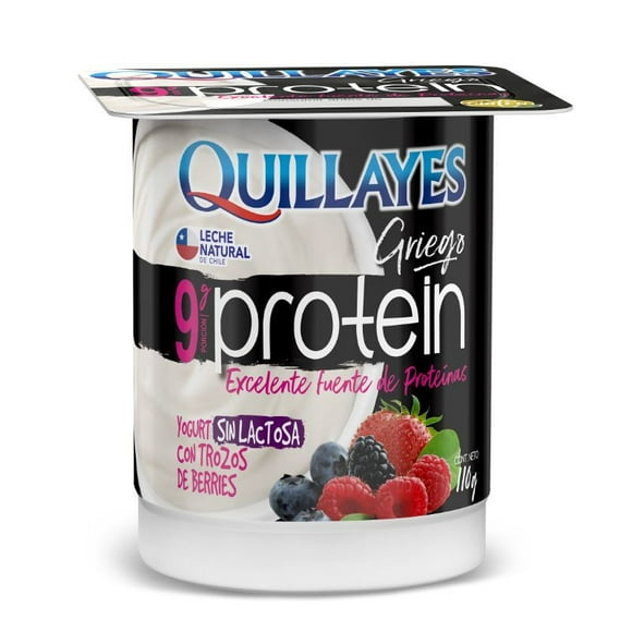 Yoghurt Griego Proteína con trozos sabor berries, 110 g