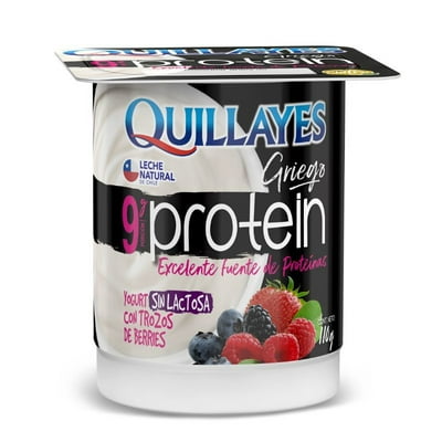 Yoghurt Griego Proteína Con Trozos Sabor Berries 110 G Quillayes