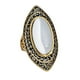 thumbnail image 1 of Anillo Acero Nefertiti Dorado 18 mm, 1 of 3