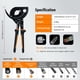 thumbnail image 2 of Cortacables Nasop Ratchet 750MCM Cobre Profesional, 2 of 3
