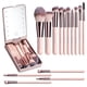 thumbnail image 1 of Set de brochas de maquillaje BS-MALL Travel con espejo LED, 14 unidades APINK, 1 of 3