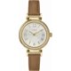 thumbnail image 1 of Reloj De Vestir Timex Análogo 31mm Correa Marrón Esfera Plateada Caja Dorada Mujer, 1 of 2