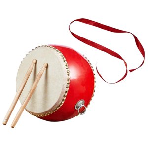 Bothyi - Tambor De Cintura Para Niños, Material Musical, Pandereta De Mano Rítmica Para Danza Folclórica China, Tambor De Cintura Redonda