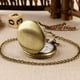 thumbnail image 4 of Reloj de bolsillo Alwesam Bronze de cuarzo liso con cadena de 37 cm, 4 of 7