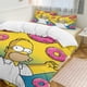 thumbnail image 1 of x536 The Simpsons 3-Piece Bedding Set Warm And Comfortable Soft Duvet Cover Bed Set with 1 Duvet Cover And 2 Pillowcases for Bedroom b536, 1 of 5