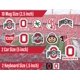 thumbnail image 2 of Pegatinas PartyKandy 14 uds OSU Buckeyes impermeables, 2 of 6