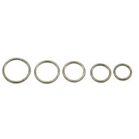 Elbauldejuma - Pack 5 Piercing Clicker 18G Aro Titanio Astm F136 Plateado