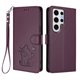 thumbnail image 1 of Funda de Gato tipo Libro para Samsung Galaxy S24 Ultra, Morado Oscuro, 1 of 6
