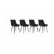 thumbnail image 2 of Pack de 4 Silla Comedor Tercio Roma Patas Negras - Negras, 2 of 4