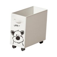 Magideal - Carrito De Servicio Debajo Del Escritorio, Estante Móvil, Linda Cesta De Almacenamiento De Tela Oxford, Carrito Móvil Con Ruedas Para Vestidor Y Hogar