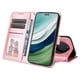 thumbnail image 3 of Funda tipo cartera FOXDOCK para Huawei Mate 60 , diseño girasol en relieve, cuero PU, cierre magnético, soporte y tarjetero, 3 of 5