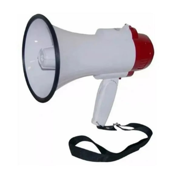 Megáfono Con Sirena Batería Recargable Volumen 25w