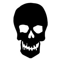 Rienda Libre Graphics - Decomural Scary Skull Halloween Ws-33218